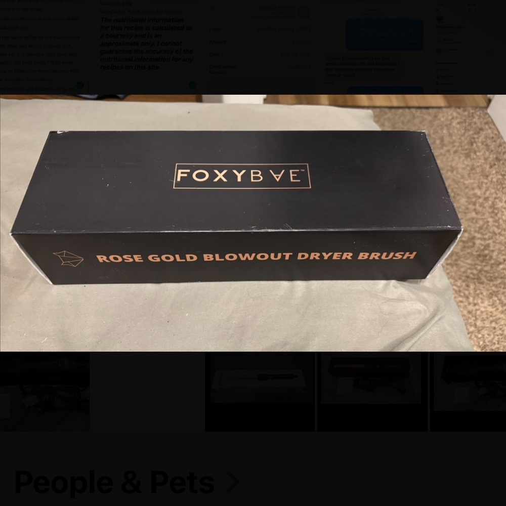 FoxyBae Rose Gold Blowout Dryer Brush